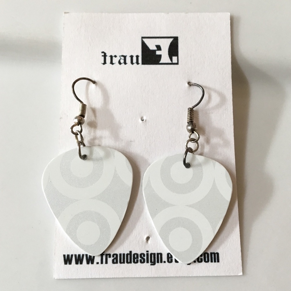 Upcycled Guitar Pick Earrings